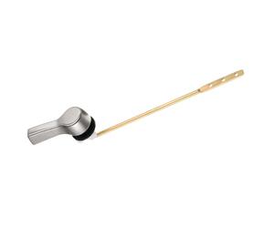Sourcing Map Toilet Handle Replacement Kit, Front/Side Mount, Brushed Nickel, Zinc Alloy & Brass, 79.5x33mm/3.1x1.3inches(L*W), 205mm/8.1inches Length