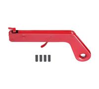 sourcing map Tool for Welding 7.09 x 2.36 x 0.39 in inch Alloy Chrome Plating for Torch Spark Strike Welding Brazing Soldering Survival Tool Outdoor, Red