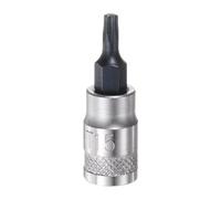 sourcing map Torx Bit Socket T15 Solid Star 1/4" Drive 1.46" Length S2 Steel Bit CR-V Socket for Ratchet Wrench, Slide Bar, Extension Rod