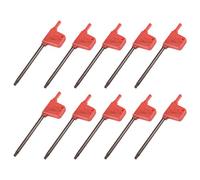 sourcing map Torx Screwdriver, T10 S2 Flag Handle Star Driver Key Wrench Spanner 10 Pcs