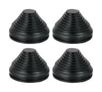 sourcing map Tower Shaped Grommet, 4 Pcs 2-3/4"(70mm) Inner Diameter, Rubber Grommets Firewall Plug Grommets Hole Plug for Wire Cable Plug Plumbing, Black