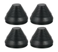 sourcing map Tower Shaped Grommet, 4 Pcs 2-3/8"(60mm) Inner Diameter, Rubber Grommets Firewall Plug Grommets Hole Plug for Wire Cable Plug Plumbing, Black