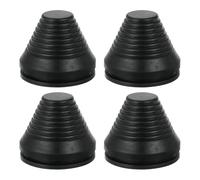 sourcing map Tower Shaped Grommet, 4 Pcs 2"(50mm) Inner Diameter, Rubber Grommets Firewall Plug Grommets Hole Plug for Wire Cable Plug Plumbing, Black