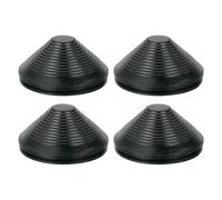 sourcing map Tower Shaped Grommet, 4 Pcs 3-15/16"(100mm) Inner Diameter, Rubber Grommets Firewall Plug Grommets Hole Plug for Wire Cable Plug Plumbing, Black