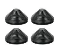 sourcing map Tower Shaped Grommet, 4 Pcs 3-9/16"(90mm) Inner Diameter, Rubber Grommets Firewall Plug Grommets Hole Plug for Wire Cable Plug Plumbing, Black