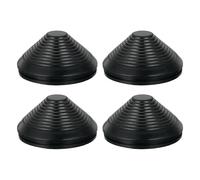 sourcing map Tower Shaped Grommet, 4 Pcs 5-1/8"(130mm) Inner Diameter, Rubber Grommets Firewall Plug Grommets Hole Plug for Wire Cable Plug Plumbing, Black