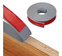 sourcing map TPE U-Shape Edge Banding Self Adhesive Flexible Veneer Edging Trim 4m x 32mm Furniture Edge Protector for Shelf Cabinet Table Repair (Gray)