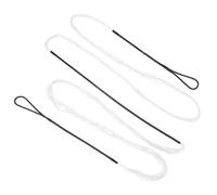 sourcing map Traditional Recurve Bow String Replacement AMO 62" in 12 Strands Archery Bowstring Accessories for Universal Archery Equipment Traditional Long Recurve Horse Bows (Black/White)