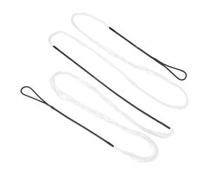 sourcing map Traditional Recurve Bow String Replacement AMO 70" in 12 Strands Archery Bowstring Accessories for Universal Archery Equipment Traditional Long Recurve Horse Bow (Black/White)