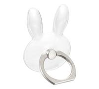 sourcing map Transparent Phone Ring Holder, Clear Finger Grip Stand for Phone, Case, Tablet (Rabbit Shape)