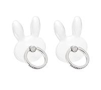 sourcing map Transparent Phone Ring Holder, Diamond Clear Finger Grip Stand for Phone, Case, Tablet (Rabbit Shape)