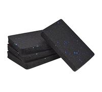 sourcing map Treadmill Mat-4.7"x3.2" Exercise Equipment Mat for Floor Protection Sound Reduction, Black Blue 4Pcs
