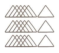 sourcing map Triangle Earring Beading Hoop, Triangle Hollow Frame Charm 29mm/ 1.1" Bronze Geometric Linking Ring for Jewelry Making, Pack of 20