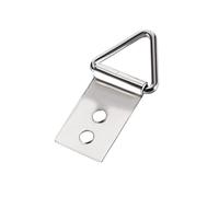 sourcing map Triangle Ring Picture Hangers, 35mm x 18mm Silver Tone Assortment Kit for Photo Hanging Solutions, 20 Pcs