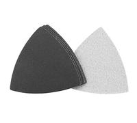 sourcing map Triangular Sandpaper Hook and Loop Triangle Sanding Pad Fit 3-1/2" Oscillating Multi-Tool Silicon Carbide for Wet/Dry Use 320 Grit 8pcs