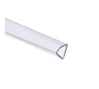 sourcing map Trim Seal, PVC U-Seal Channel Edge Protector Sheet, Fits 10-12mm Edge 1Meter/3.28Ft Length, 0.47" Height Transparent