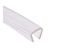 sourcing map Trim Seal, PVC U-Seal Channel Edge Protector Sheet, Fits 12-15mm Edge 1Meter/3.28Ft Length, 0.51" Height Transparent