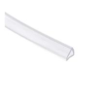 sourcing map Trim Seal, PVC U-Seal Channel Edge Protector Sheet, Fits 3-5mm Edge 5Meters/16.4Ft Length, 0.28" Height Transparent