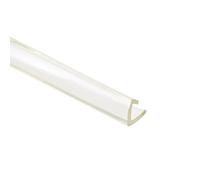 sourcing map Trim Seal, PVC U-Seal Channel Edge Protector Sheet, Fits 5-6mm Edge 3Meters/9.84Ft Length, 0.39" Height Transparent