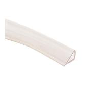 sourcing map Trim Seal, PVC U-Seal Channel Edge Protector Sheet, Fits 8-9mm Edge 1Meter/3.28Ft Length, 0.47" Height Transparent Yellow