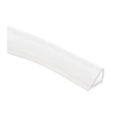 sourcing map Trim Seal, PVC U-Seal Channel Edge Protector Sheet, Fits 8-9mm Edge 5Meters/16.4Ft Length, 0.55" Height Transparent