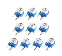 sourcing map Trimmer Potentiometer 100K Ohm Adjustment Horizontal Variable Resistors 10Pcs