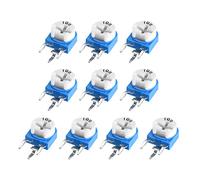 sourcing map Trimmer Potentiometer 1K Ohm Adjustment Horizontal Variable Resistors 10Pcs