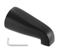 sourcing map Tub Spout, Bath Slip-On Tub Spout Zinc Alloy Bathtub Faucet with Hexagonal Wrench Without Diverter for 1/2 Inch Water Tube for Bathroom Kitchen, Black