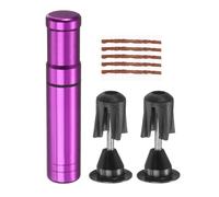 sourcing map Tubeless Bike Tire Repair Kit Bike Patch Tool Fix Puncture Flat with Plug Tool and Plugs for MTB Road Bicycle Tire, Purple
