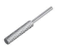 sourcing map Tungsten Carbide Rotary Files 1/8" 3mm Shank, 1/4" 6mm Cutting Dia Double Cut Cylinder Grinding Cutter Tools for Wood Soft Metal Polishing Carving