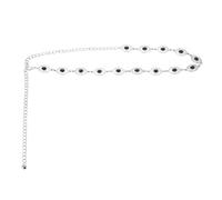 sourcing map Turquoise Waist Chain Belts, 43.7 Inch Length Adjustable Body Chain Belts Metal Western Belt for Woman with Black Green Drawstring Bag for Outfits Jeans Dress, Black