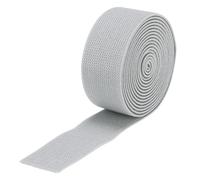 sourcing map Twill Wide Elastic Band 1.2 Inch 2 Yard Pale Grey | Double-Side Flat Woven Elastic Band Knit Elastic Spool Heavy Stretch Strap for Sewing, Waistband