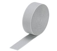 sourcing map Twill Wide Elastic Band 1.2 Inch 4 Yard Pale Grey | Double-Side Flat Woven Elastic Band Knit Elastic Spool Heavy Stretch Strap for Sewing, Waistband