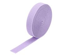 sourcing map Twill Wide Elastic Band Double-Side 0.8 Inch Flat 4 Yard Woven Elastic Band Knit Elastic Spool Heavy Stretch Strap Light Purple for Sewing, Waistband