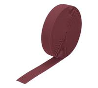 sourcing map Twill Wide Elastic Band Double-Side 0.8 Inch Flat 4 Yard Woven Elastic Band Knit Elastic Spool Heavy Stretch Strap Burgundy for Sewing, Waistband