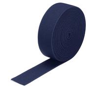 sourcing map Twill Wide Elastic Band Double-Side 3cm(1.2") Flat 4 Yard/12ft Woven Elastic Band Knit Elastic Spool Heavy Stretch Strap Dark Blue for Sewing, Waistband