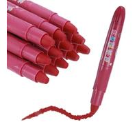 sourcing map Twist Crayons, Twist Crayons Gel Watercolor Set Washable Silky Smooth for Arts Drawing DIY Craft Project Coloring Supplies Gift(Rose Red, Pack of 12)