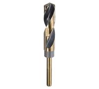 sourcing map Twist Drill Bit 19mm Dia High-Speed Steel 4341 Metric Drill Bits 5.9" Overall Length with Black & Gold Oxide Coating for Drilling Hard Metals, Stainless Steel, Alloy Steel