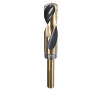sourcing map Twist Drill Bit 22mm Dia High-Speed Steel 4341 Metric Drill Bits 5.9" Overall Length with Black & Gold Oxide Coating for Drilling Hard Metals, Stainless Steel, Alloy Steel