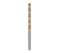 sourcing map Twist Drill Bit 4mm Titanium Coated (HSS-E) M42 High Speed Steel 8% Cobalt Straight Shank for Stainless Steel Aluminum Alloy Metal