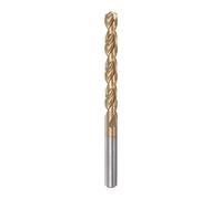sourcing map Twist Drill Bit 8.1mm Titanium Coated (HSS-E) M42 High Speed Steel 8% Cobalt Straight Shank for Stainless Steel Aluminum Alloy Metal