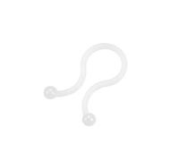 sourcing map Twist Lock Cable Wire Ties Nylon U Shape Save Place 10.5mm Dia White 200pcs