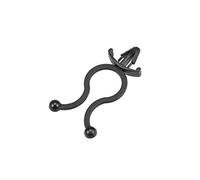 sourcing map Twist Lock Cable Wire Ties Nylon U Shape Save Place 10mm Dia Black 50pcs