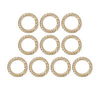 sourcing map Twist Shaped Spring Snap Keychain Clip, 29mm Metal Trigger Keychain Hook Clip Key Hook Buckle for Purses Wallet Belts Hardware Bags, Light Gold Pack of 10