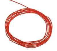 sourcing map Twisted Cord Trim, 11 Yard 1.5mm 3-Ply Twine Braided Rope Shiny Thread String for Craft Gift Bag Curtain Christmas Decor, Bright Red - 10m