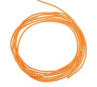 sourcing map Twisted Cord Trim, 5 Yard 1.5mm 3-Ply Twine Braided Rope Shiny Thread String for Craft Gift Bag Curtain Christmas Decor, Orange - 5m