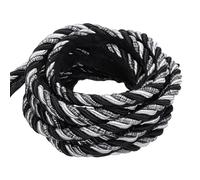 sourcing map Twisted Lip Cord Trim 0.39 Inches 13.5 Yard Polyester Twisted Cords for Sewing Decorative Trimming DIY Crafts Edge Piping Upholstery Curtain Tieback (Black)