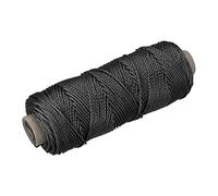 sourcing map Twisted Mason Line Nylon Twine String Cord Black 100M/109 Yard 1.5MM Dia for Netting, Landscaping, Home Improvement, DIY Projects, Crafting, Masonry, Gardening