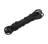 sourcing map Twisted Mason Line Nylon Twine String Cord Black 8M/26 Feet 4MM Dia for Netting, Landscaping, Home Improvement, DIY Projects, Crafting, Masonry, Gardening