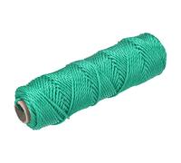 sourcing map Twisted Mason Line Nylon Twine String Cord Green 50M/164 Feet 3MM Dia for Netting, Landscaping, Home Improvement, DIY Projects, Crafting, Masonry, Gardening
